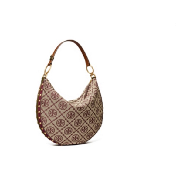 Tory Burch Handbags - Tory Burch Patterned Shoulder Bag in Cream and Brown